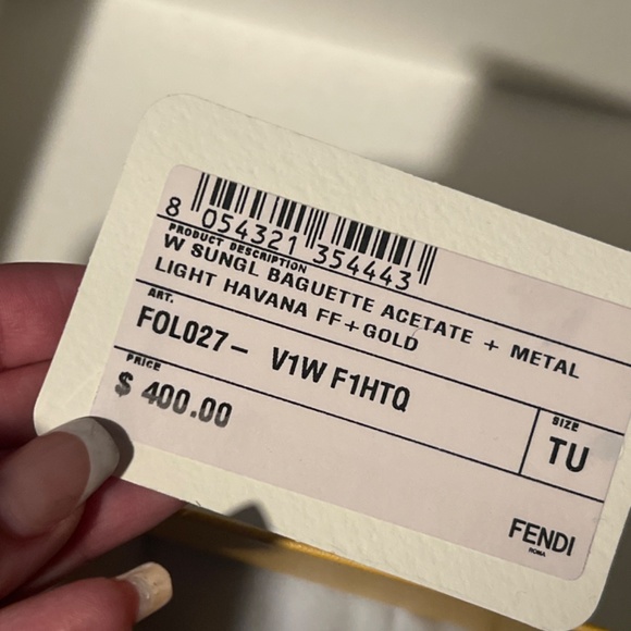 Fendi monogram sunglasses w/ receipt / bag main image 7